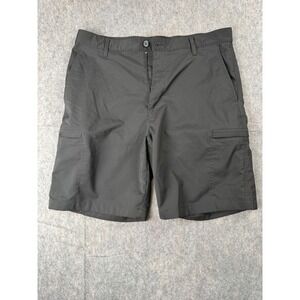 Chaps Golf Mens Black Performance Cargo Shorts Size 34 Stretch Flat Front